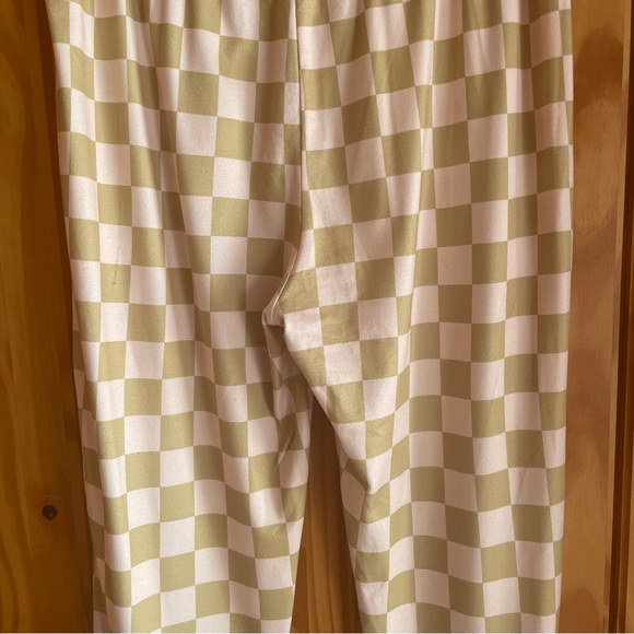 Daisy Del Sol Bell Bottoms - Green Checkerboard - Picture 8 of 10